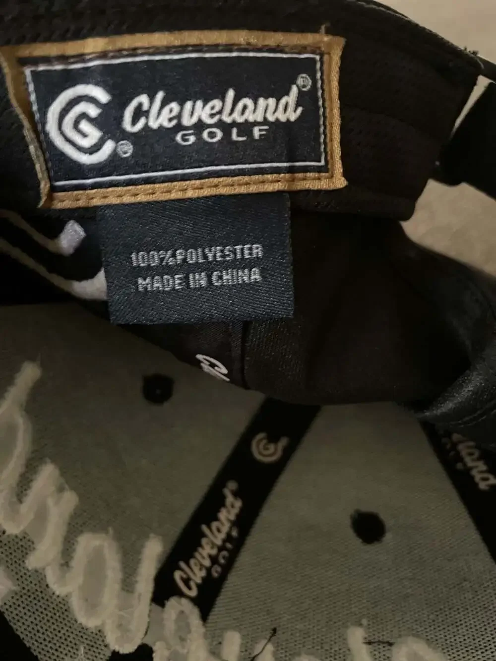 Cleveland Golf Black Embroidered Adjustable Tour Cap